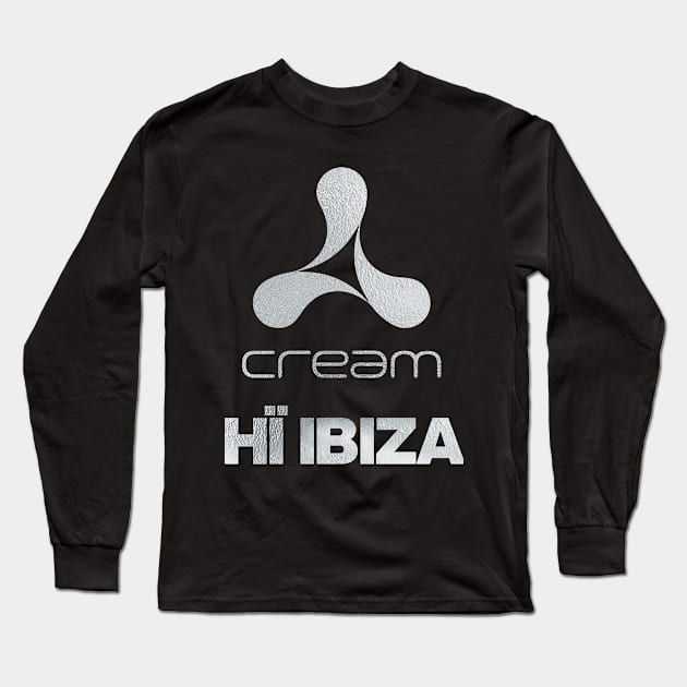 Cream at Hi Ibiza Long Sleeve T-Shirt by SupaDopeAudio